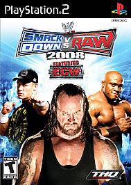 WWE SmackDown vs. Raw 2008 (Sony PlayStation 2, 2007) With Booklet