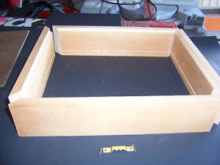Wooden craft kit 12X12 display case shadow box kit outside dimensions