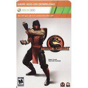Mortal Kombat Ermac Classic Costume DLC Card XBOX 360