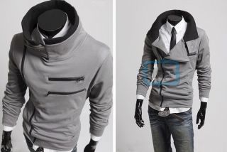   Korean Mens Long Sleeve Slim Fit Cardigan/Jacket/Coat/Sweatshirt/Top