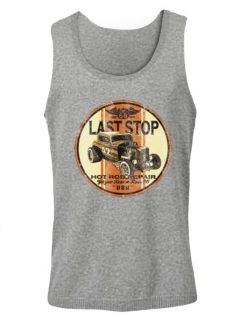 Last Stop Hot Rod Singlet old car repair route 66 street classic USA