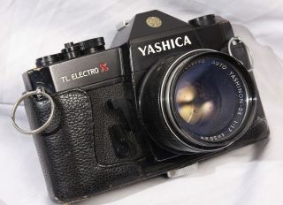 Yashica TL Electro X   ITS 35mm Camera w/Yashinon 50mm f/1.7 & Case EX