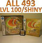 Pokemon Heart Gold DS DSI XL All 493 LvL 100 HeartGold