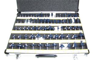 80 pc 1/2 Shank Tungsten Carbide Router Bit set Woodworking tool kit
