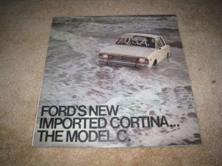 1968 Ford Cortina C GT Deluxe stationwagon sales brochure dealer 