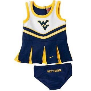 Nike West Virginia Mountaineers WVU Cheerleader Outfit TODDLER size 3T