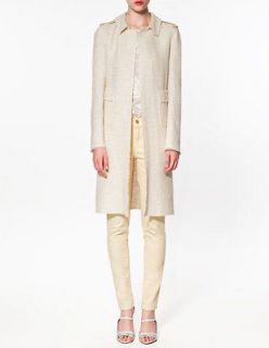 NWT Zara 2012 Fashion Collection Lookbook Fantasy Fabric Coat  Size 