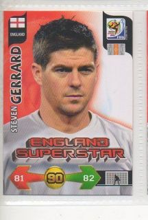   Gerrard   England   World Cup 2010 Football / Soccer Collector Card