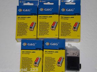 NC 00003 eBK Ink Cartridges 5 NIB +1 For Canon BJC 3000 BJ F300 F600 