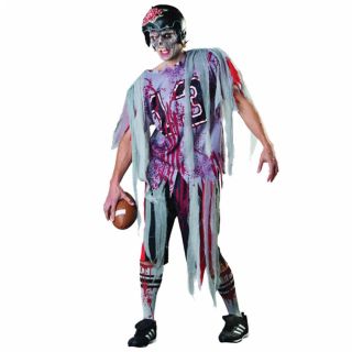   Mens Halloween American Football Zombie Fancy Dress Costume STANDARD