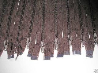 10   24 Brown # 5 Separating Coil Zippers