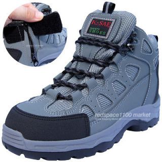   K2ASF Safety Work Boots Steel Toe Cap Zippers & Velcro Made in Korea