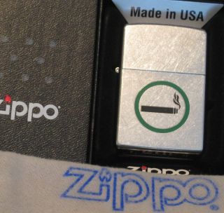 ZIPPO ADVERTISING Lighter SMOKING Cigarette Mint In Box New Old 