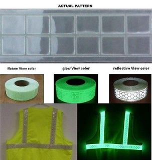 One   5 cm x 44 cm Glow in the Dark and Reflective Tape Strip   R05