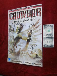 crowbar signed poster corrosion of conformity pantera eyehategod 