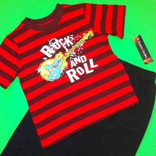 NEW* Rock And Roll Baby Boys Shirt Pants 2 Pc Outfit Set 24 Months 
