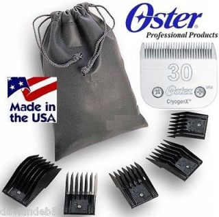 OSTER A5 GUIDE,Snap On,Guard 5 pc COMB SET&30 BLADE*Fit Most Wahl 