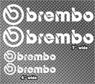 BREMBO Racing Decals 4x Stickers AMA Superbike PICK ANY COLOR Free 