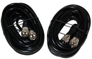   20Ft. RG 8X Mini 8 Coax PL 259 Male to Male Ham Radio Antenna Cable