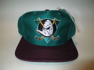 VTG Disney Anaheim Mighty Ducks Snapback Hat Cap NWT 1990s DeadStock 