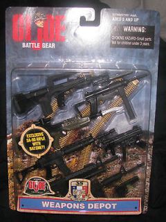 GI Joe Weapons Depot accessory set M 16 AR 15 MP5 SA 80 ammo belts