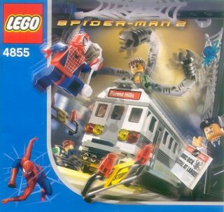 LEGO 4855   SPIDERMAN   Spider Mans Train Rescue   INSTRUCTION MANUAL 