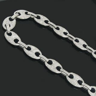 Diamond Chains 14K Gucci Link Diamond Necklace 24.52ct