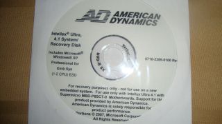American Dynamics Intellex Ultra, 4.1 System/Recover​y Disk *NEW*