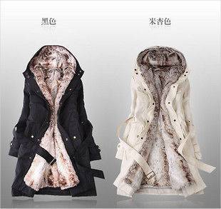 Markdown sale. Womens Faux Fur Warm Winter Coat Parka jacket