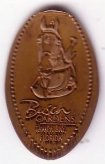 Clydesdale Busch Gardens Tampa Bay Pressed Penny
