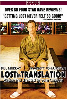 Lost in Translation (DVD, 2004, Pan & Scan) Bill Murray, Scarlett 