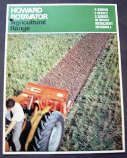 Howard Rotavators Agricultural Range Dealer Sales Brochure Catalog