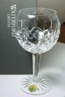 Waterford Crystal LISMORE Balloon Wine Glasses SET / 2 PAIR   NEW
