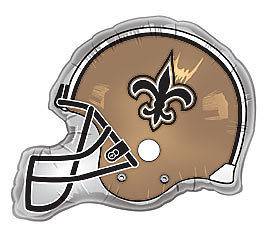 New Orleans Saints NFL Team 26 Helmet Shaped Party Mylar Foil Balloon
