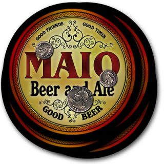 Maio s Beer & Ale Coasters   4 Pack