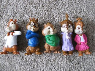 Alvin And The Chipmunks Lot of 5 Toys From McDonalds