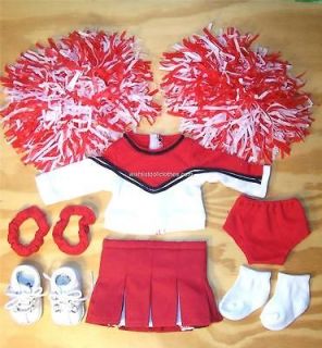 Doll Clothes fits American Girl~10PC CHEERLEADER OUTFIT UNIFORM NEW 