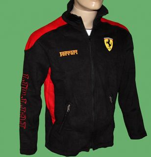 Ferrari fleece jacket 3   new model   logos are embroidered