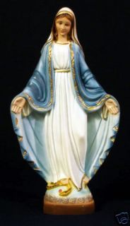 Our Lady of Grace Hand Painted Alabaster Figure