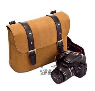  Leather Canon Nikon Sony Pentax Digital Camera Shoulder Messenger Bag