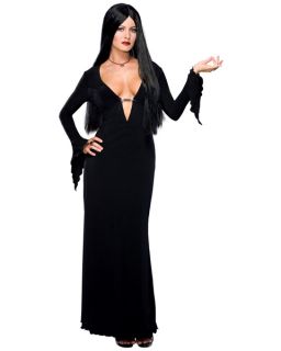   Addams Family Gothic Vampire Witch Dress Up Halloween Adult Costume