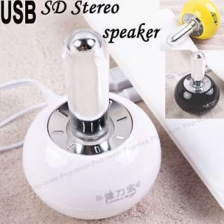 3D Stereo Mini USB Resonance Speaker Desktop Vibration Audio for iPod 