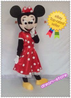 Brand New Minnie Mouse Mascot Costume Foam Head Adult Size ★ Fast 