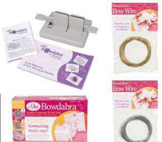  BOW MAKER W/ FREE 10 FT WIRE or REFILLS 50 FT. GOLD OR SILVER WIRE