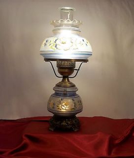 Vintage Quoizel GWTW 3 Way Hurricane Parlor Lamp