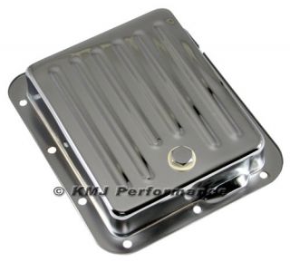   C4 Chrome Steel Automatic Transmission Pan Case Fill   Stock Capacity