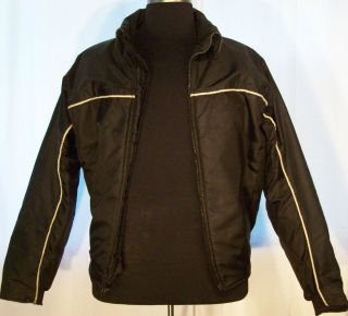 HARLEY DAVIDSO​N Jacket thick & warm illuminated Black Zipper Front 