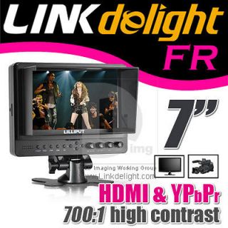 Lilliput 7 665GL LCD HDMI Monitor 1920×1080p +Sunshade fr Canon 