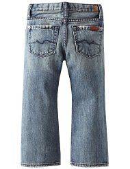 NWT NEW 7 For All Mankind Boys Toddler Bootcut Jeans Medium New 