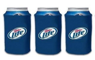 MILLER LITE 3 CAN WRAP COOLERS KOOZIE COOLIE NEW
